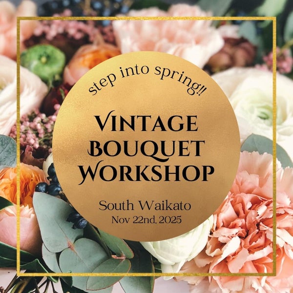 Whimsical Bloom Room – Vintage Bouquet Workshop Carousel 1