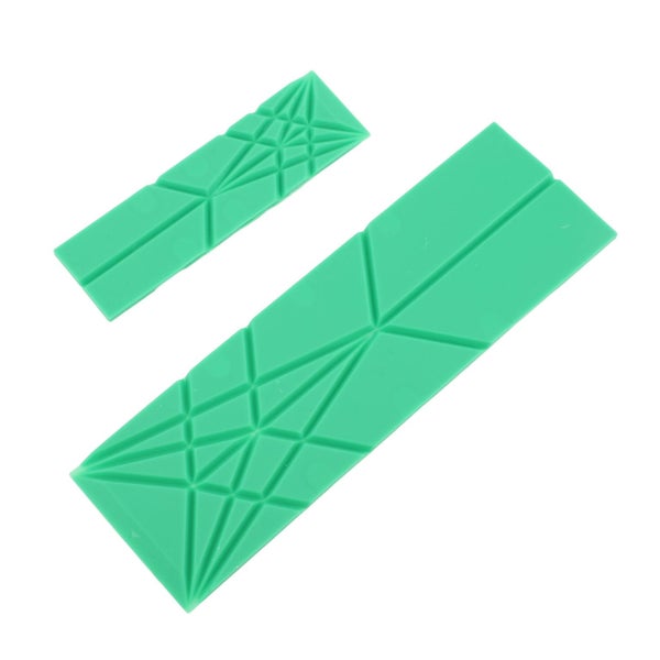 Foldable Flat Kitchen 3-in-1 Measuring Spoon Tool, Includes 2 Spoons, Green Carousel 1