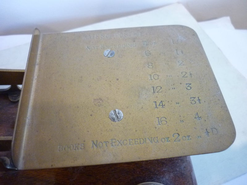 POST OFFICE BRASS SCALES AND WEIGHTS Carousel 2