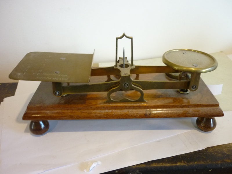 POST OFFICE BRASS SCALES AND WEIGHTS Carousel 5