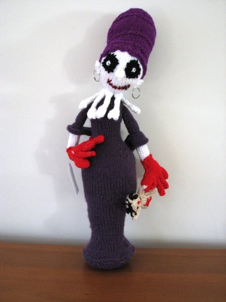 Halloween Scary Lady Doll - NEW - Novelty Toy- HandKnitted Carousel 1