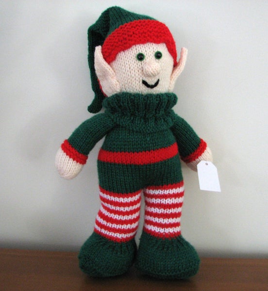 Xmas Elf - Novelty Toy - Handknitted - NEW Carousel 1