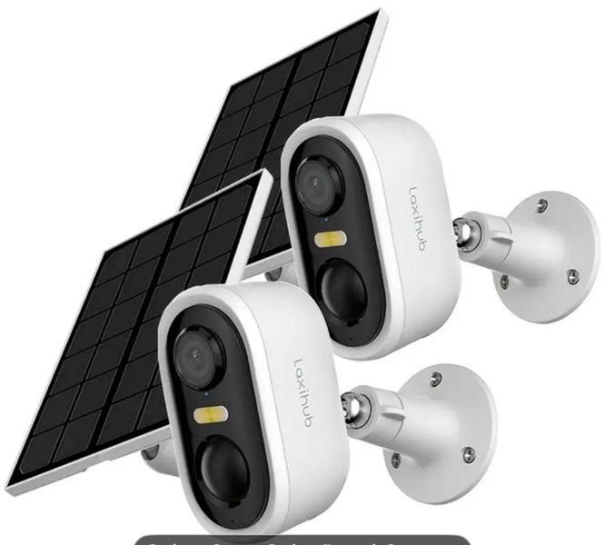 2xBattery/Solar Powered Wireless Security Camera WiFi Carousel 1