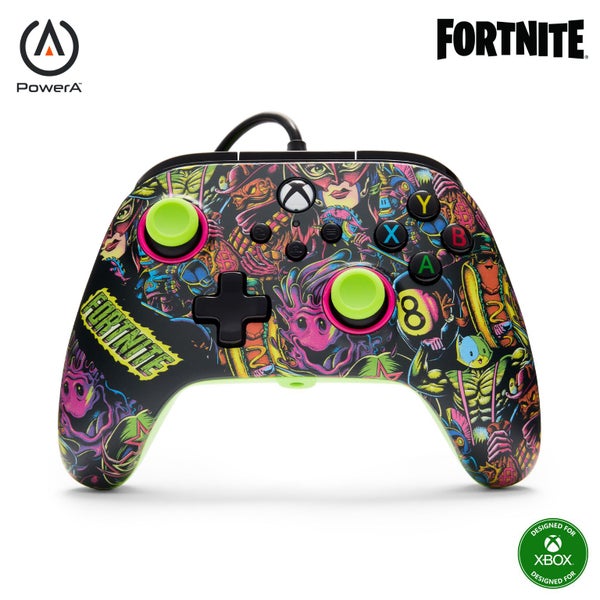 XBOX X|S Controller Advantage Wired Fortnite Glow Mappable Buttons Rumble Motors63721713270530110