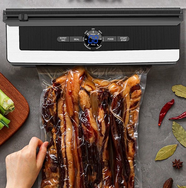 Food Vacuum Sealer Automatic Sealing Machine 70kpa 135w 5mm Carousel 1