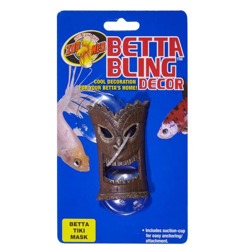 Zoo Med Betta Bling Tiki Mask Aquarium Ornament Carousel 1