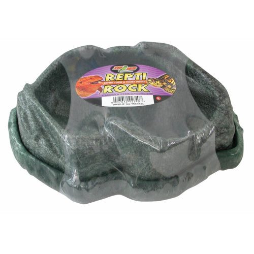 Zoo Med Combo Reptile Rock Food / Water Dish - Dual Feeding Bowl Carousel 1
