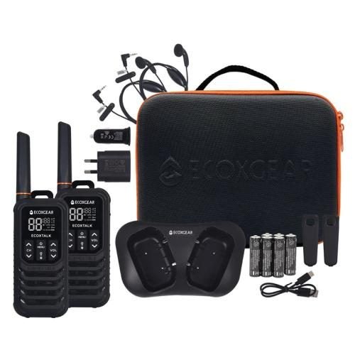 ECOXGEAR ECOXTALK EXG200-2PK UHF 2Watt CB Handheld 2-Way Radio Walkie Talkie Carousel 1
