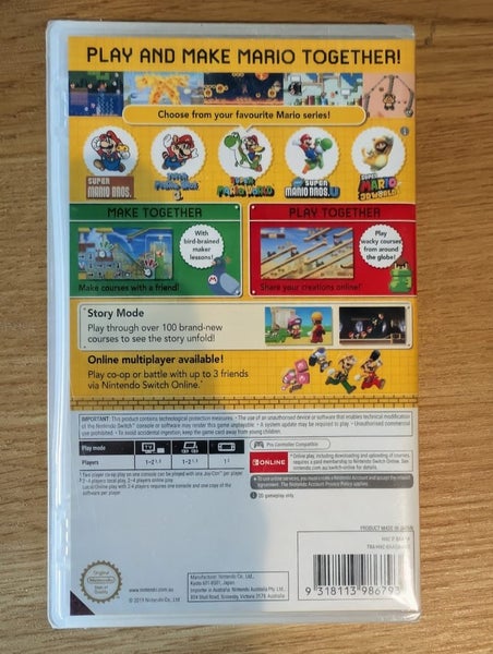 Super Mario Maker 2 - Sealed New63709780701315111