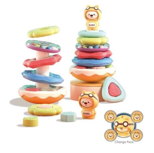 Kids Ring Toss Game Jenga 2404-25-114 Carousel 1