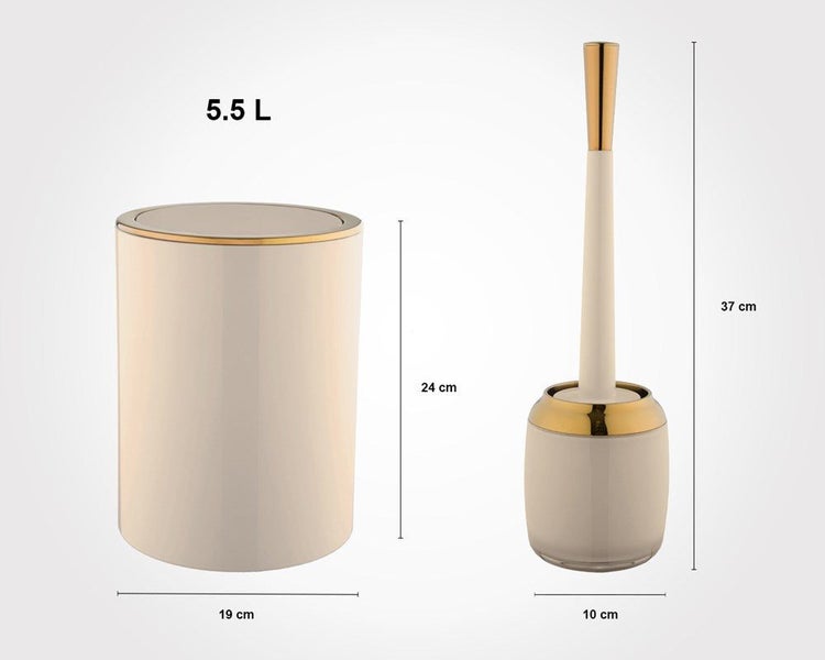 Round Dustbin & Brush Set 181200 Carousel 2