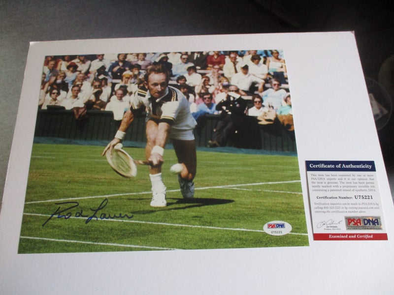Rod Laver "Tennis Player" signed photo + Authentication Carousel 1