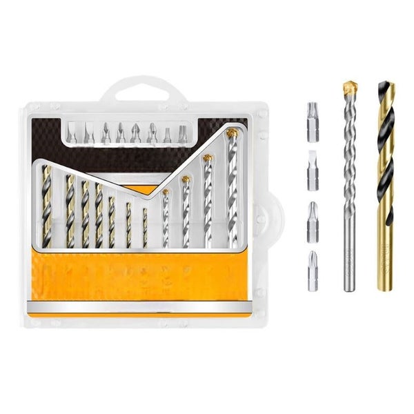 Drill Bits & Screwdriver Bits Set 19Pcs AKSDB1901 Carousel 1