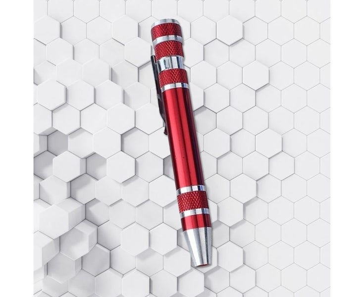 Aluminum Screwdriver Cell Phone Hand Tool Convenient 8 in 1 Set Pen Multi Rep Carousel 2