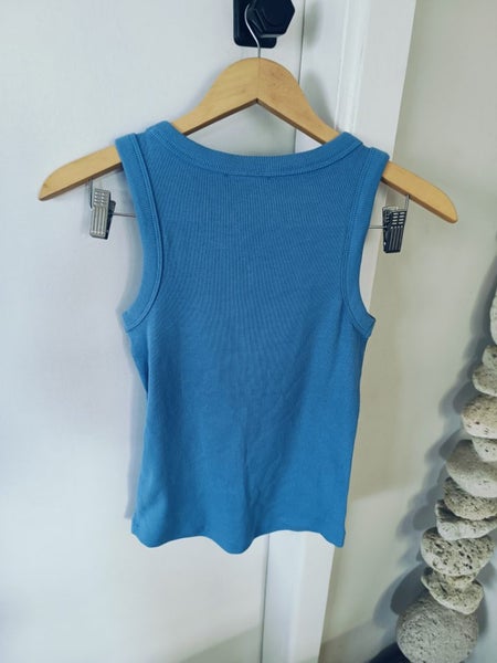 Just Jeans - Blue Ribbed Singlet Size XXS (NEW) Carousel 3