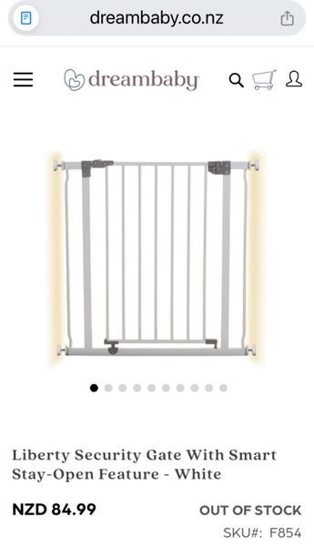 Liberty Security Gate With Smart Stay-Open Feature - White Carousel 3
