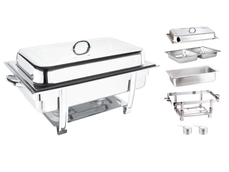 Double Chafing Dish 9.5L YS19022-2 Carousel 1
