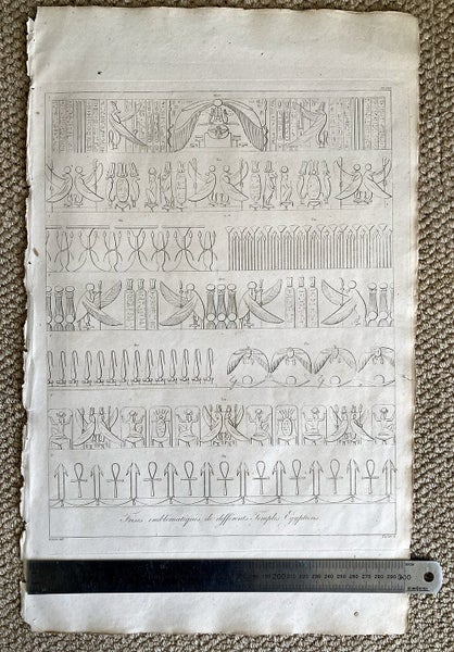Original plate from Denon’s Egyptian Journey, 1802, scarce, lot1 Carousel 1
