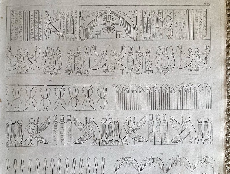 Original plate from Denon’s Egyptian Journey, 1802, scarce, lot1 Carousel 3