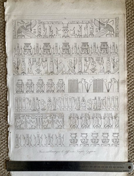 Original plate from Denon’s Egyptian Journey, 1802, scarce, lot2 Carousel 1