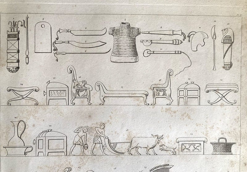 Original plate from Denon’s Egyptian Journey, 1802, scarce, lot3 Carousel 3