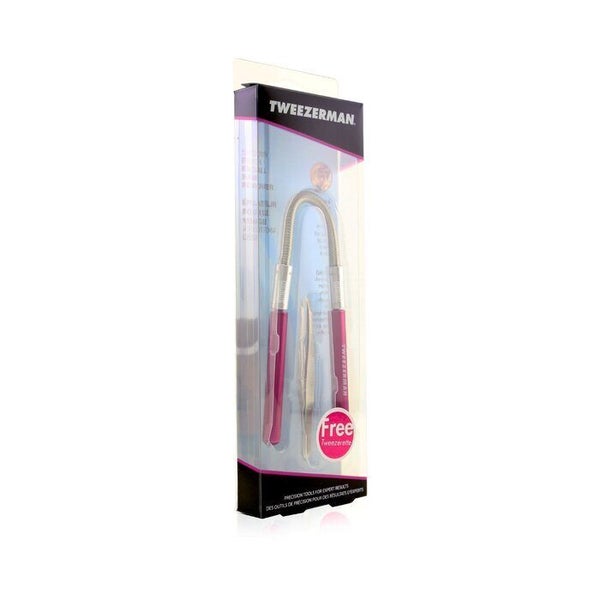 Tweezerman Smooth Finish Facial Hair Remover - Pink (With Stainless Slant Twe... Carousel 2