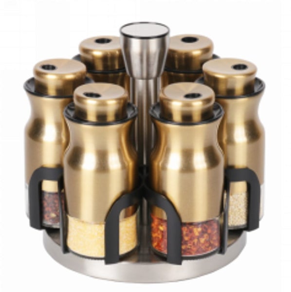Spice Rack Condiment 6pc O1025J Carousel 1