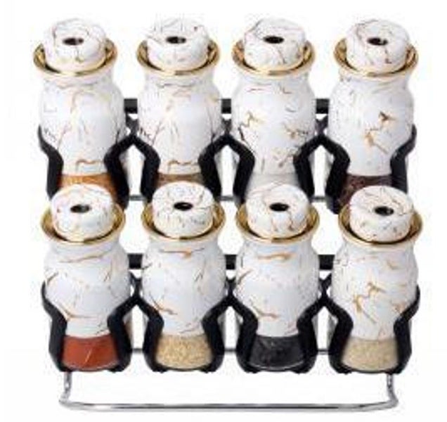 Spice Rack Condiment 8pc O1022DBJ Carousel 1