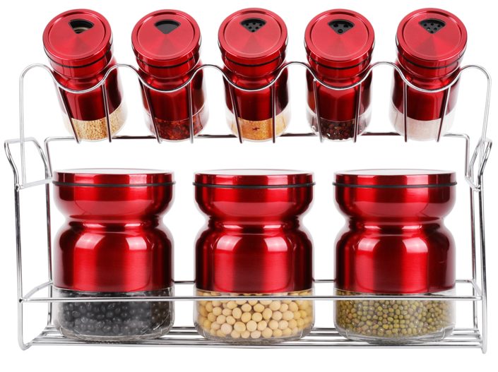 Spice Rack Condiment 8pc A1016H Carousel 1