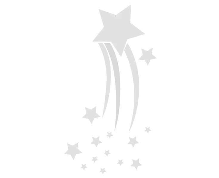 3?Dimensional Wall Sticker Star Mirror Wall Decal for Living Room Bedroom Kit Carousel 5