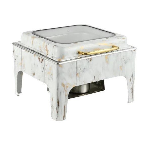 6L Hydraulic Chafing Dish White CF028JBH Carousel 1