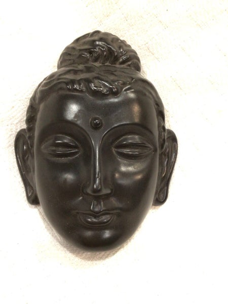 Ceramic Buddha mask wall hanging from Japan Carousel 1