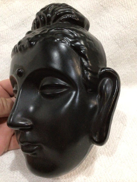 Ceramic Buddha mask wall hanging from Japan Carousel 7