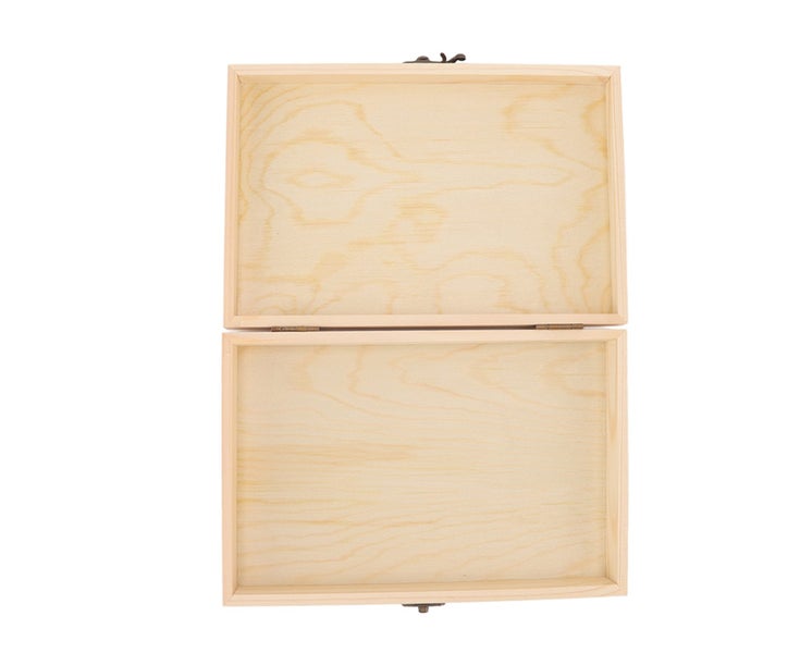 Wood Cigar Humidor Rectangular Pine Rustic Large Capacity DIY Cigar Storage B64256971846659111