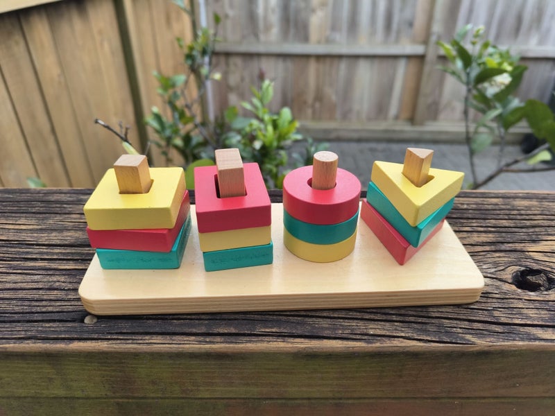 Anko Wooden Shape Staker - 12mth + Carousel 2