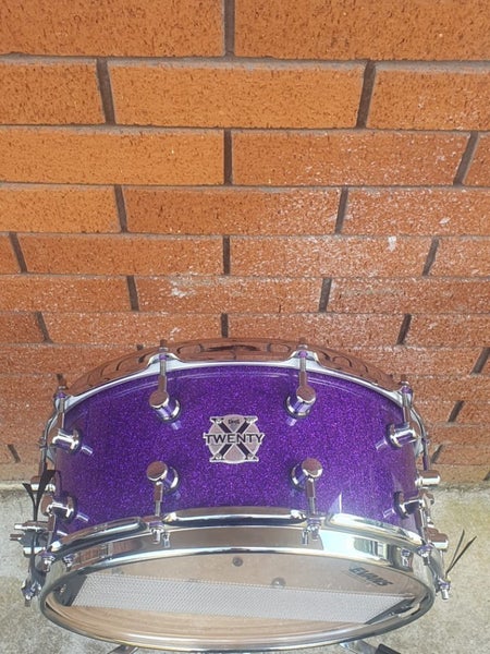 CHAOS Twenty X 14x6.5 20-Ply Snare Drum – Purple Sparkle Lacquer63714849336963111