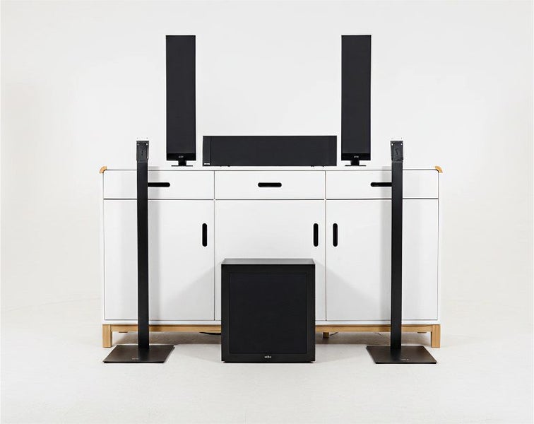 KEF T-Series 5.1 Slim Home Theatre System: T301, T301c & Sub + Premium Cabling63898452068865111