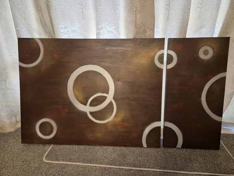 Abstract 2 piece art Carousel 1
