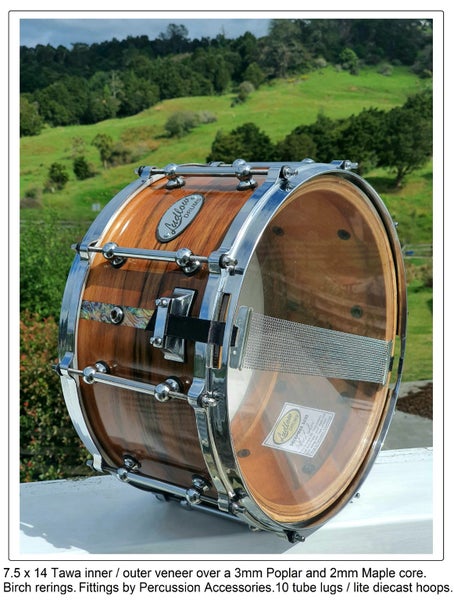 Ludlow NZ Native Tawa snare drum63718297946241111