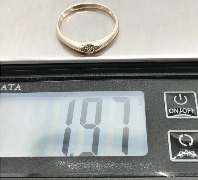 NATURAL DIAMOND AND 10K ROSE GOLD RING Carousel 9