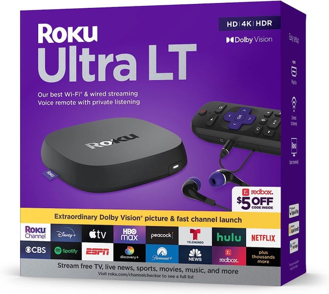 Roku Ultra LT 4K/HDR/Dolby Vision Streaming Player with Enhanced remote Carousel 1