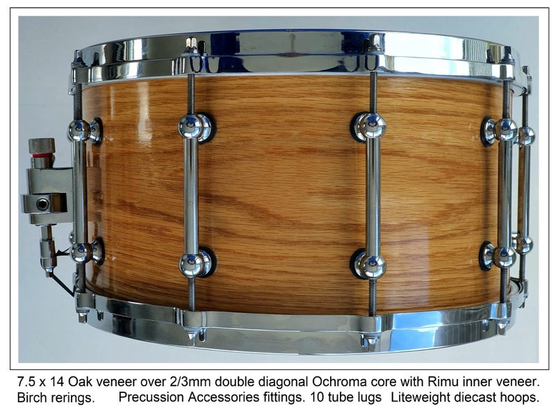 Ludlow 7.5 x 14 Oak snare drum64027006161155111