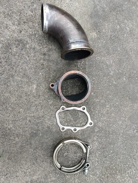 T25 T28 5 bolt to 3" V Band dump pipe adapter Carousel 1