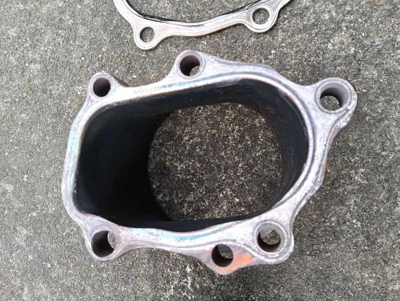 T25 T28 5 bolt to 3" V Band dump pipe adapter Carousel 3