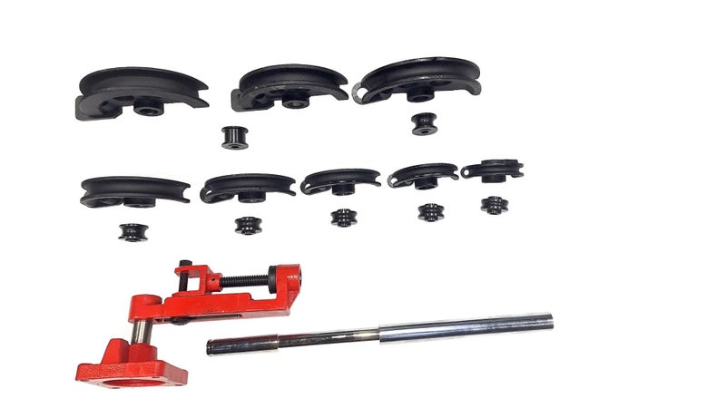 PIPE BENDER, TUBE BENDER & SQUARE BOX SECTION MANUAL BENDER 3/8 -1 INCH - 8 DIES Carousel 3