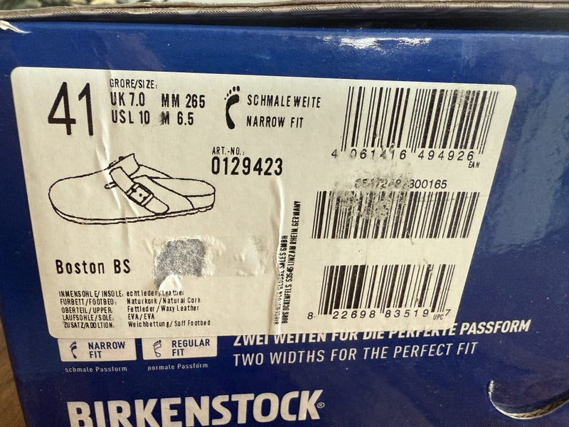 Size 41 Birkenstock (Boston) US10 Carousel 5