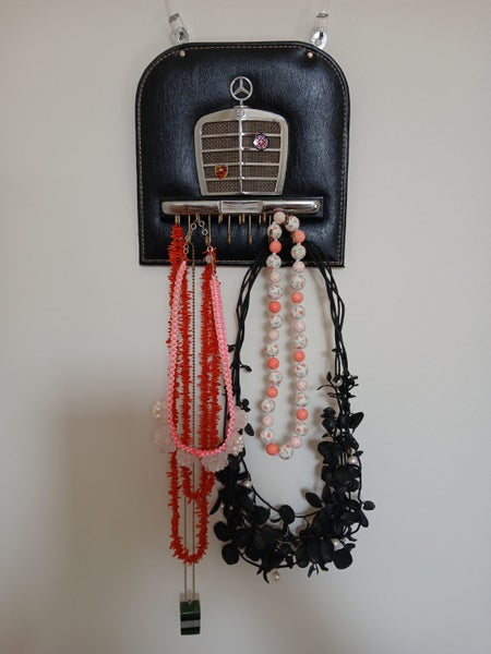 Mercedes Benz vintage tie hanger, necklace hanger, jewellery hanger or key rack Carousel 1