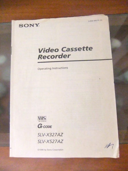 Sony VCR & Panasonic TV Old Operating Instruction Manuals (2) Carousel 1