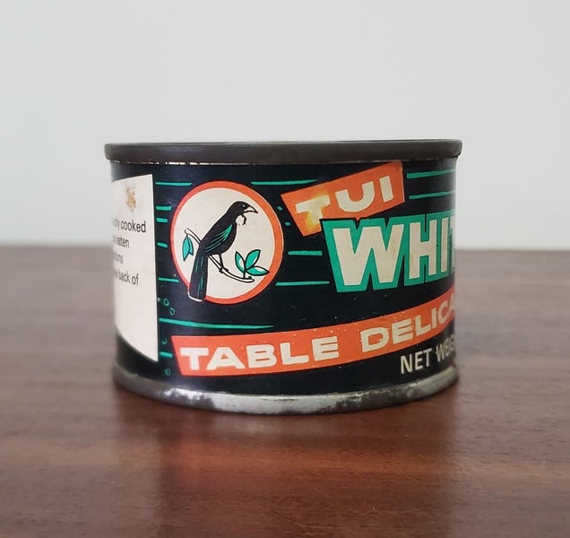 Very old Tin of Tui Brand Whitebait Carousel 2