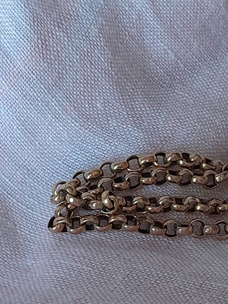 Gold Solid 9Ct Double Belcher Bracelet!! ~ 7.1 Gms Carousel 10